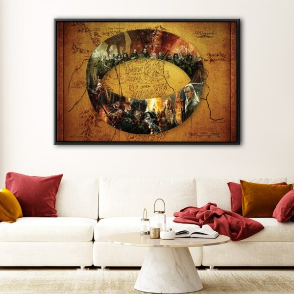 the hobbit floating frame canvas