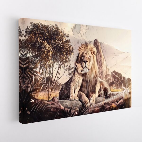 the lion king stretched canvas