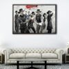 the magnificent seven floating frame canvas