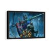 transformers framed canvas black frame