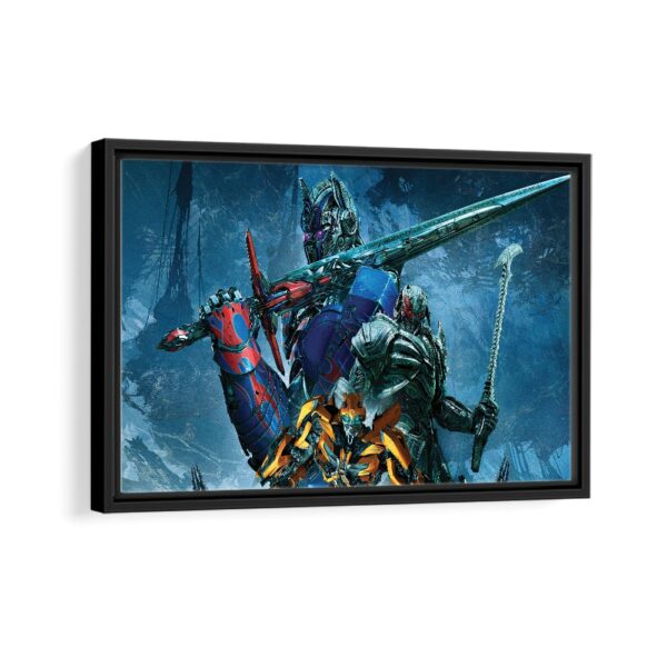 transformers framed canvas black frame