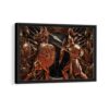 troy saga framed canvas black frame