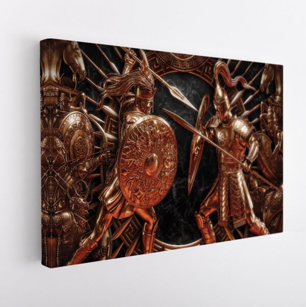 troy saga stretched canvas