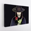 v for vendetta stretched canvas