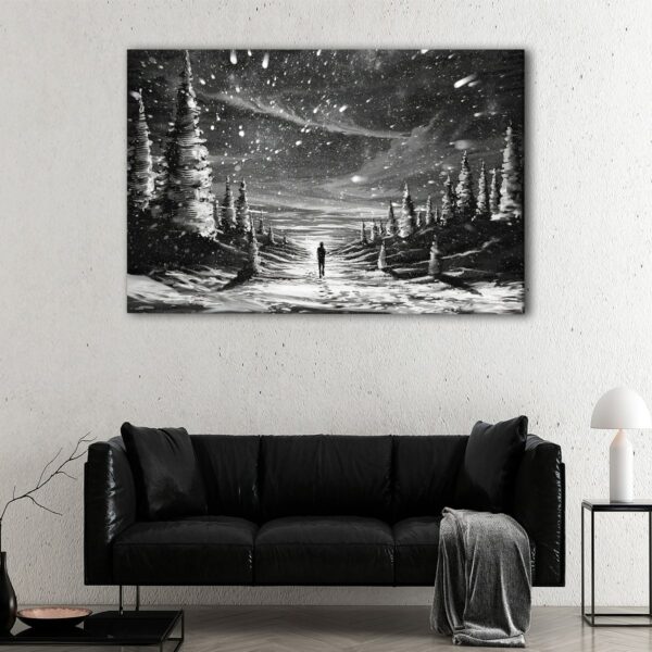 1 panels alone in the storm canvas art