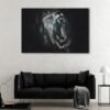 1 panels angry lion canvas art