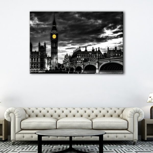 1 panels big ben by night canvas art