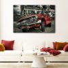 1 panels bouncing chevy impala canvas art