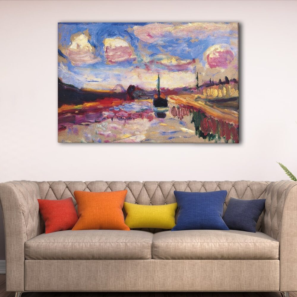 1 panels canal du midi canvas art