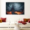 1 panels gothic castle canvas art