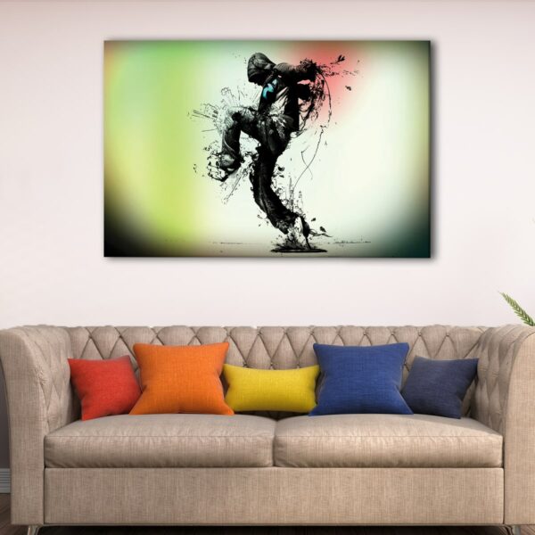 1 panels hip hop dancer canvas art