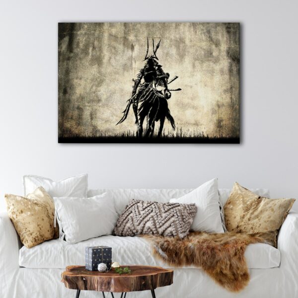 1 panels samurai warrior canvas art