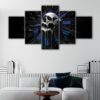 5 panels death timer canvas art