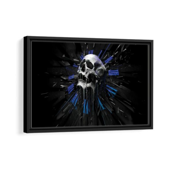 death timer framed canvas black frame