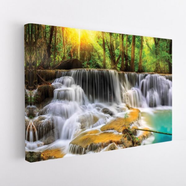 erawan falls stretched canvas