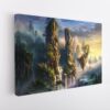 floating gardens stretched canvas