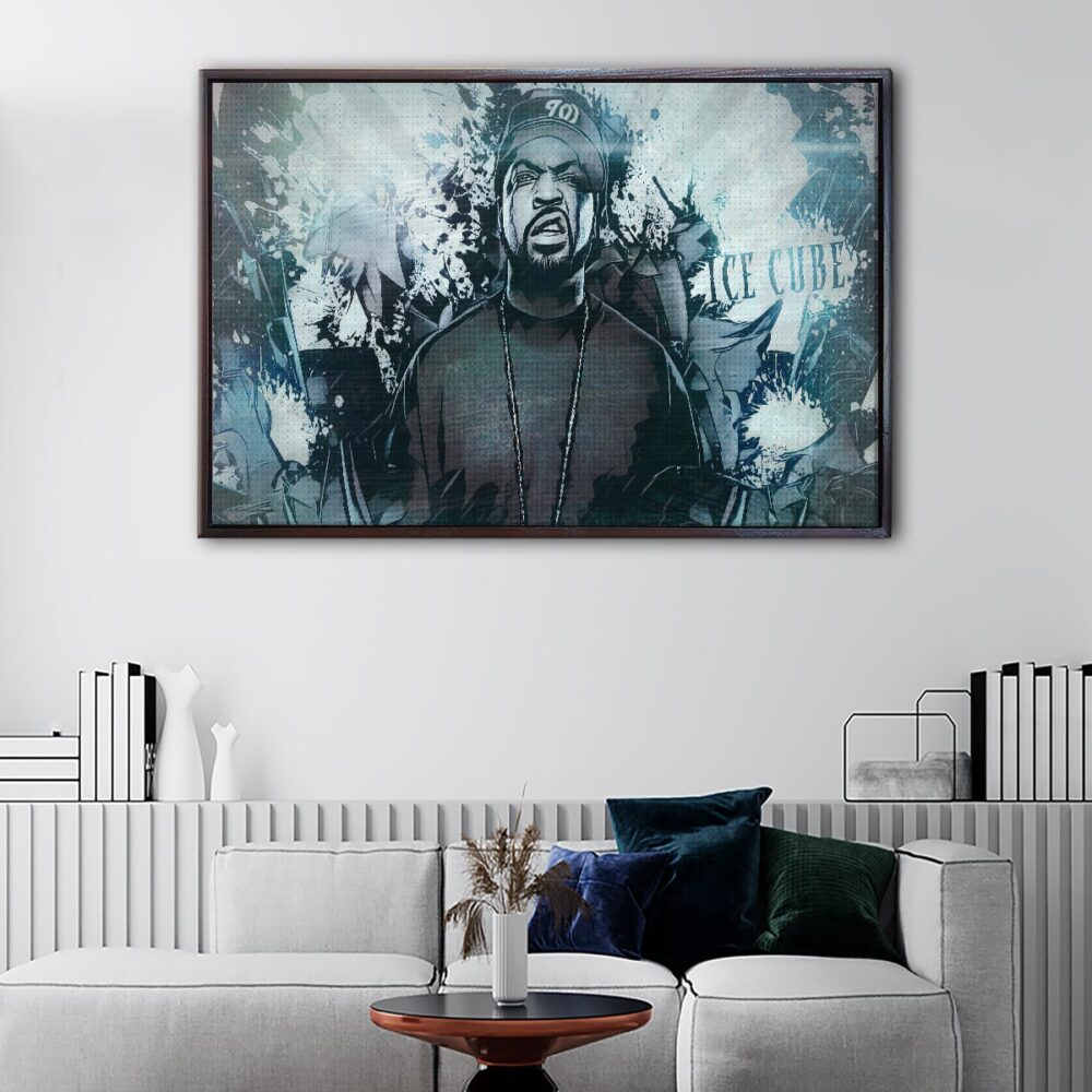 ice cube floating frame canvas