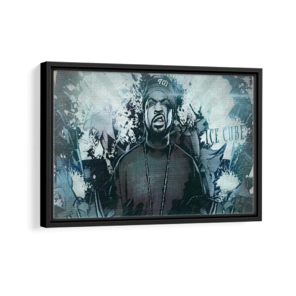 ice cube framed canvas black frame