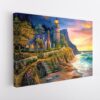 lighthouse giclee stretched canvas