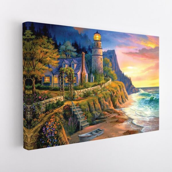 lighthouse giclee stretched canvas