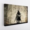 samurai warrior stretched canvas