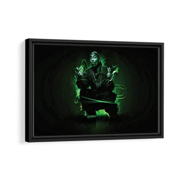 tupac shakur framed canvas black frame