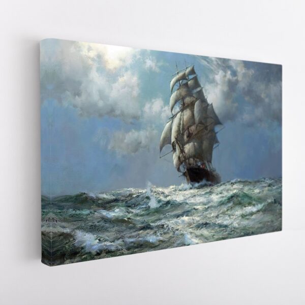 uncharted waters stretched canvas