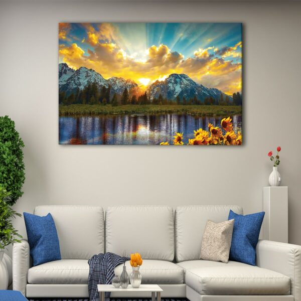 1 panels grand teton park canvas art