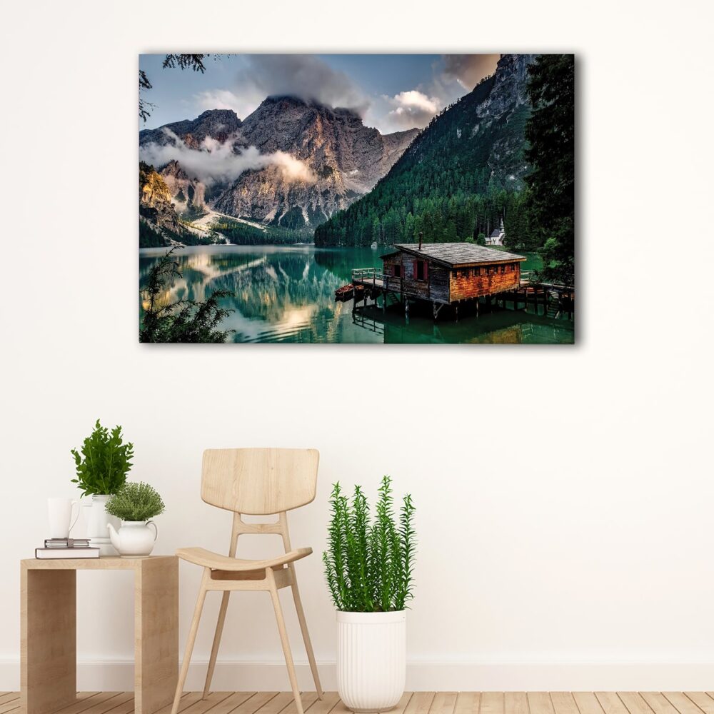 1 panels lake pragser wildsee canvas art