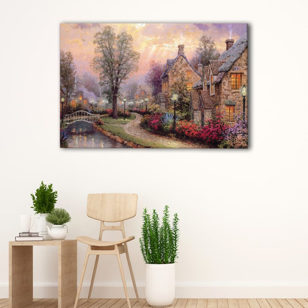 1 panels lamplight lane canvas art