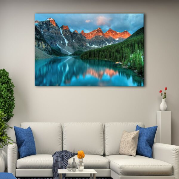 1 panels moraine lake canvas art