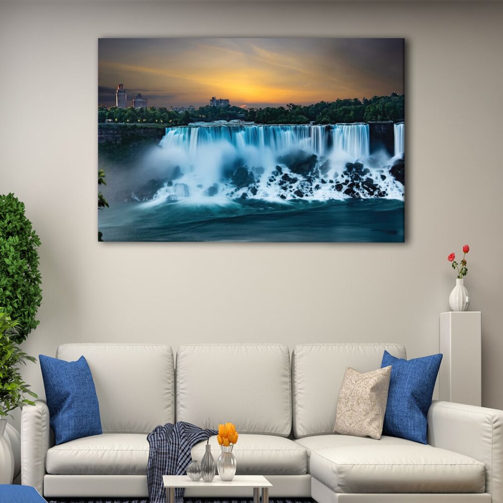 1 panels niagara falls canvas art