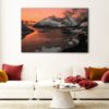 1 panels snowy mountains canvas art