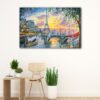 1 panels tea time in paris canvas art