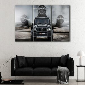 3 panels brabus g class canvas art