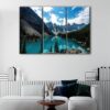 3 panels lake louise landscape canvas art