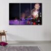 3 panels niagara falls fireworks canvas art