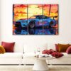 3 panels nissan gtr canvas art