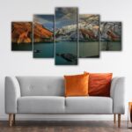 5 panels amir kabir dam canvas art