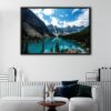 lake louise landscape floating frame canvas