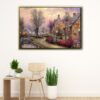 lamplight lane floating frame canvas