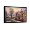 lamplight lane framed canvas black frame