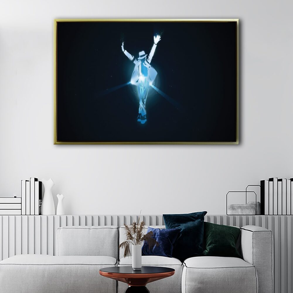 moon walker floating frame canvas