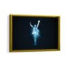 moon walker framed canvas gold frame