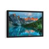 moraine lake framed canvas black frame