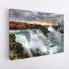 sunset at niagara falls stretched canvas