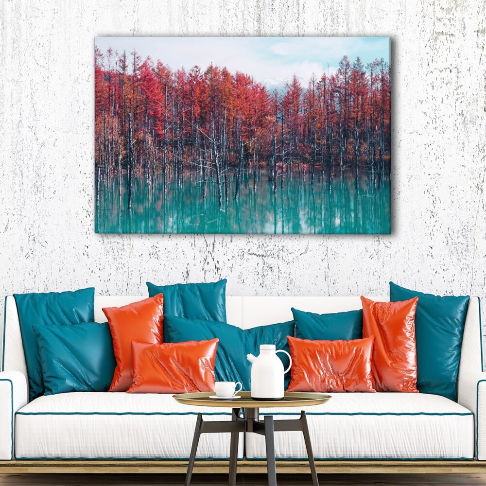 1 panels japan autumn trees canvas art