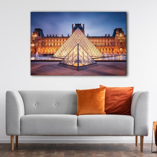 1 panels louvre pyramid canvas art