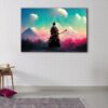 1 panels samurai cherry blossom canvas art