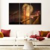 3 panels golden gate bridge canvas art